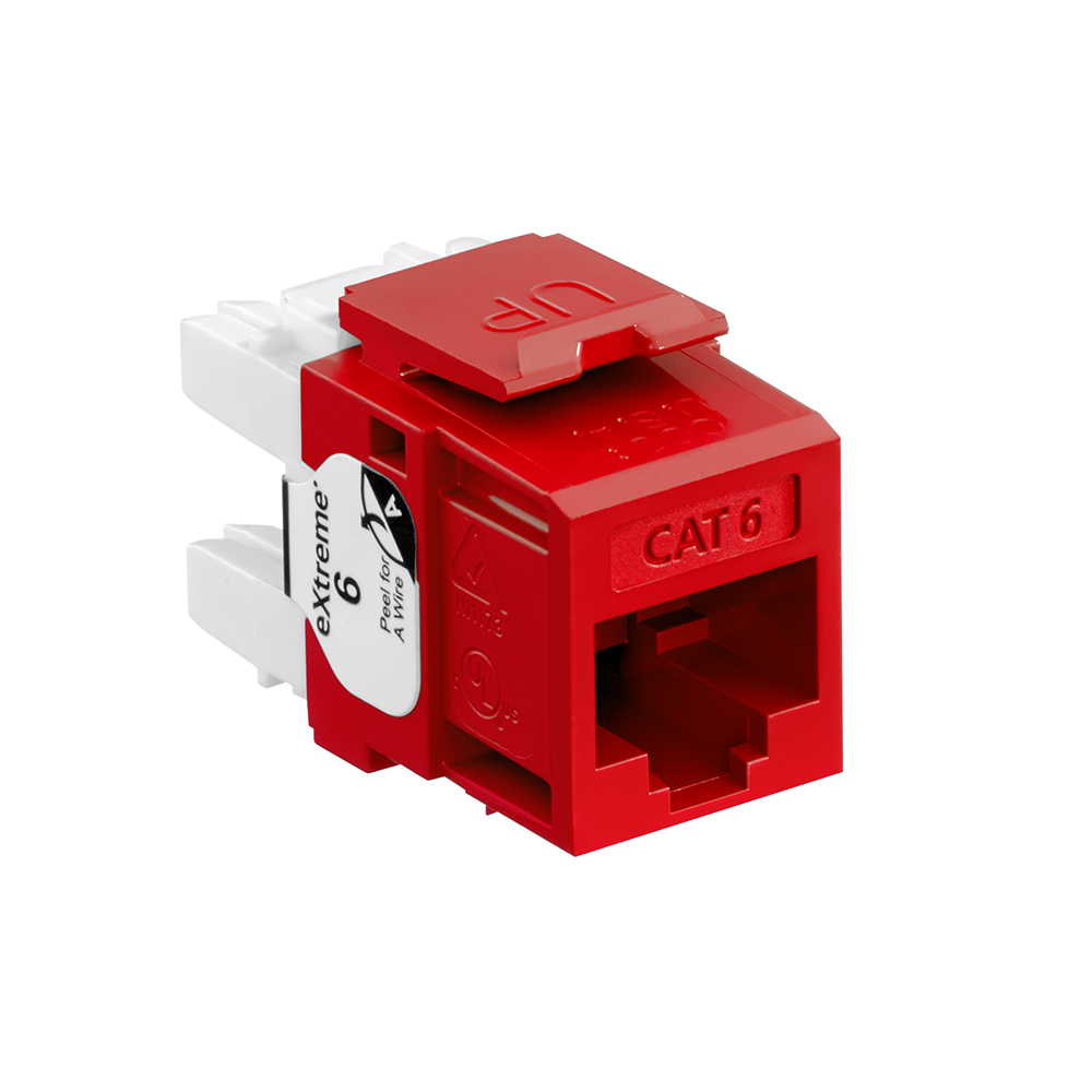 Product image for EXTREME™ Cat 6 QUICKPORT™ Jack, Crimson