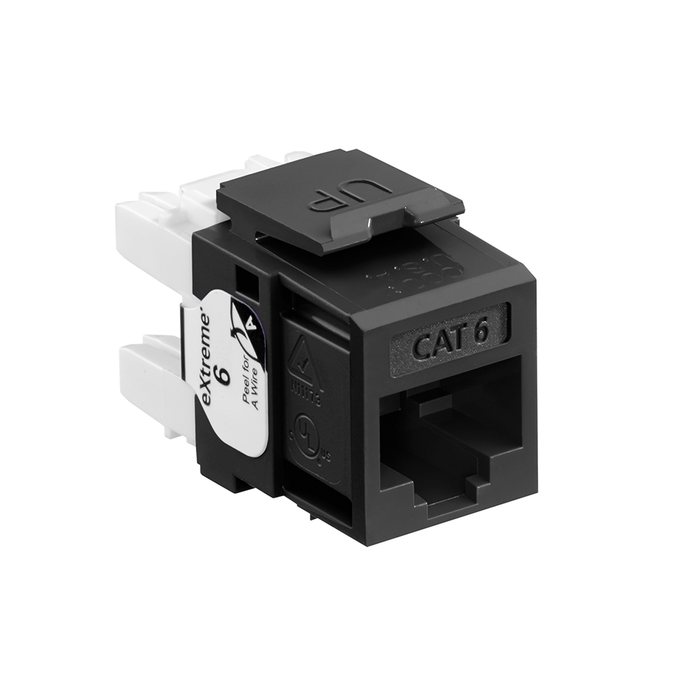 Product image for EXTREME™ Cat 6 QUICKPORT™ Jack, Black