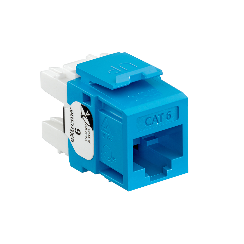 Product image for EXTREME™ Cat 6 QUICKPORT™ Jack, Blue