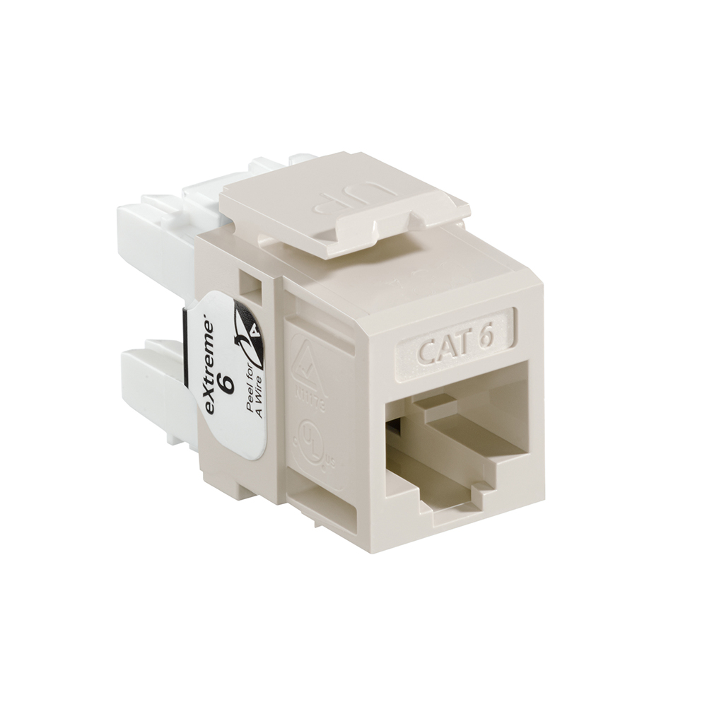 Product image for EXTREME™ Cat 6 QUICKPORT™ Jack, Light Almond