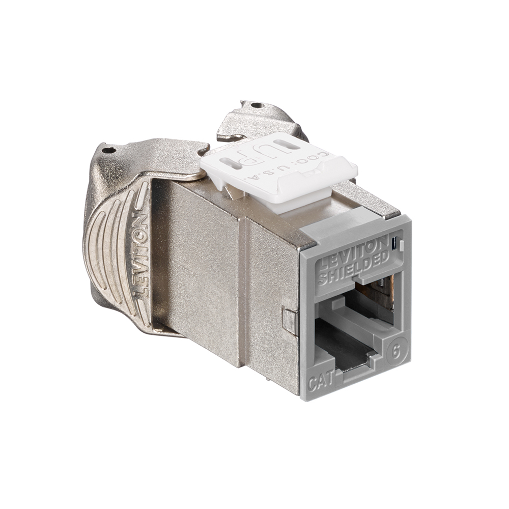 Product image for ATLAS-X1™ Cat 6 Shielded QUICKPORT™ Jack, Gray
