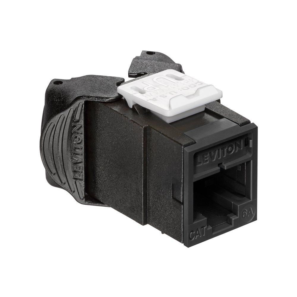 Product image for ATLAS-X1™ Cat 6A UTP QUICKPORT™ Jack, Black