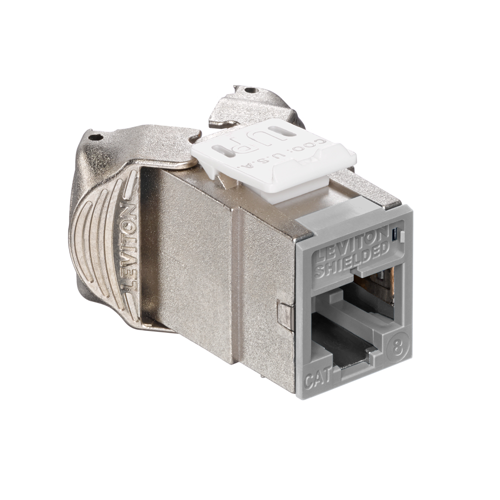 Product image for ATLAS-X1™ Cat 8 Shielded QUICKPORT™ Jack, Gray