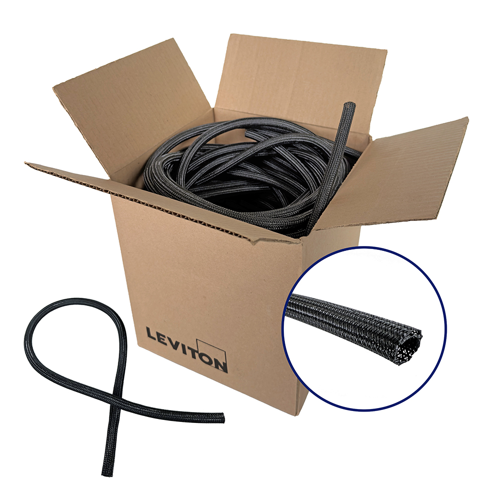Product image for Half-inch Diameter Split Mesh Sleeve Kit, 35” Length, Kit of 48