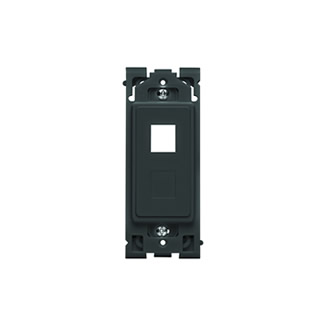 Product image for RENU&reg; QUICKPORT™ 2-Port Insert with Blank RE640-OB, Onyx Black