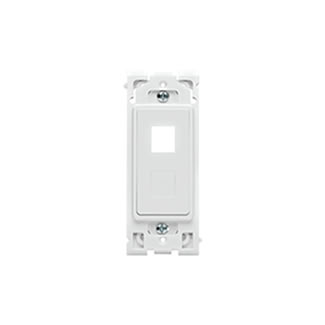 Product image for RENU&reg; QUICKPORT™ 2-Port Insert with Blank RE640-WW, White on White