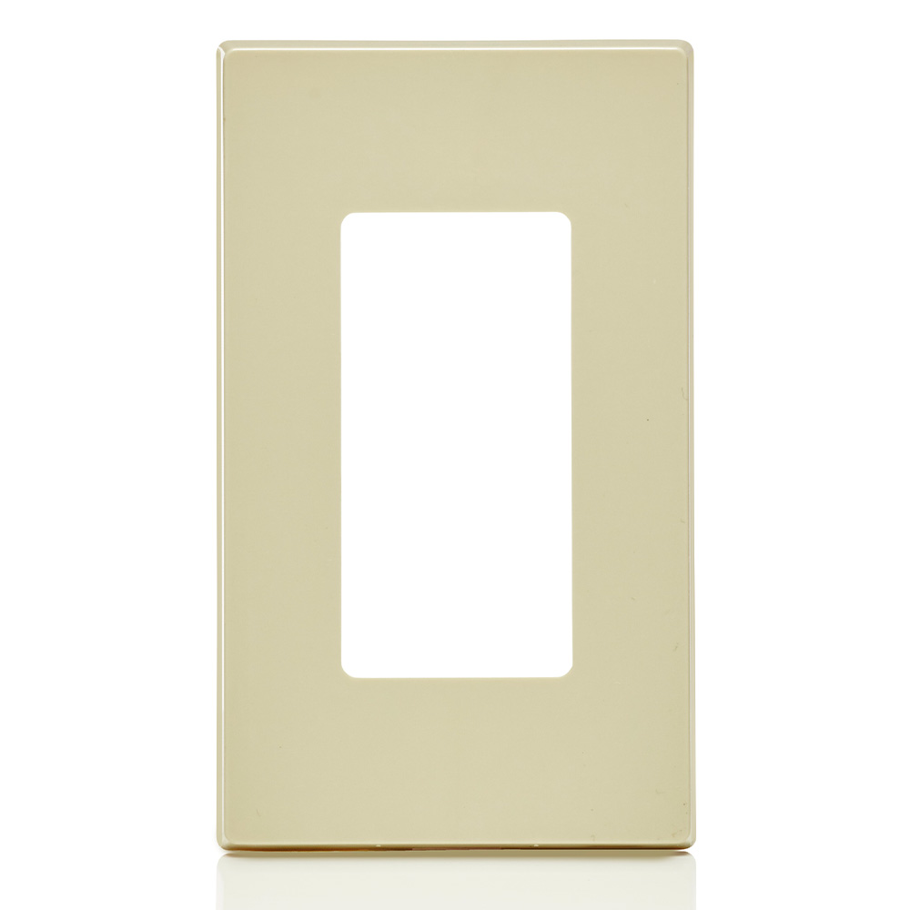 Product image for 1-Gang Decora Plus Screwless Wallplate Polycarbonate, Ivory