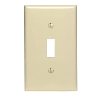 Leviton 80701-I Nylon 1-Toggle Switch Plate