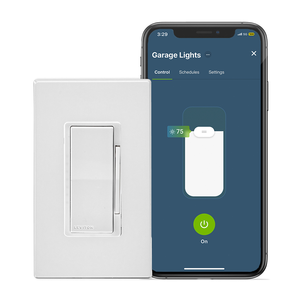 Product image for Decora Smart 0-10V Dimmer Switch, Wi-Fi, Neutral Wire Required