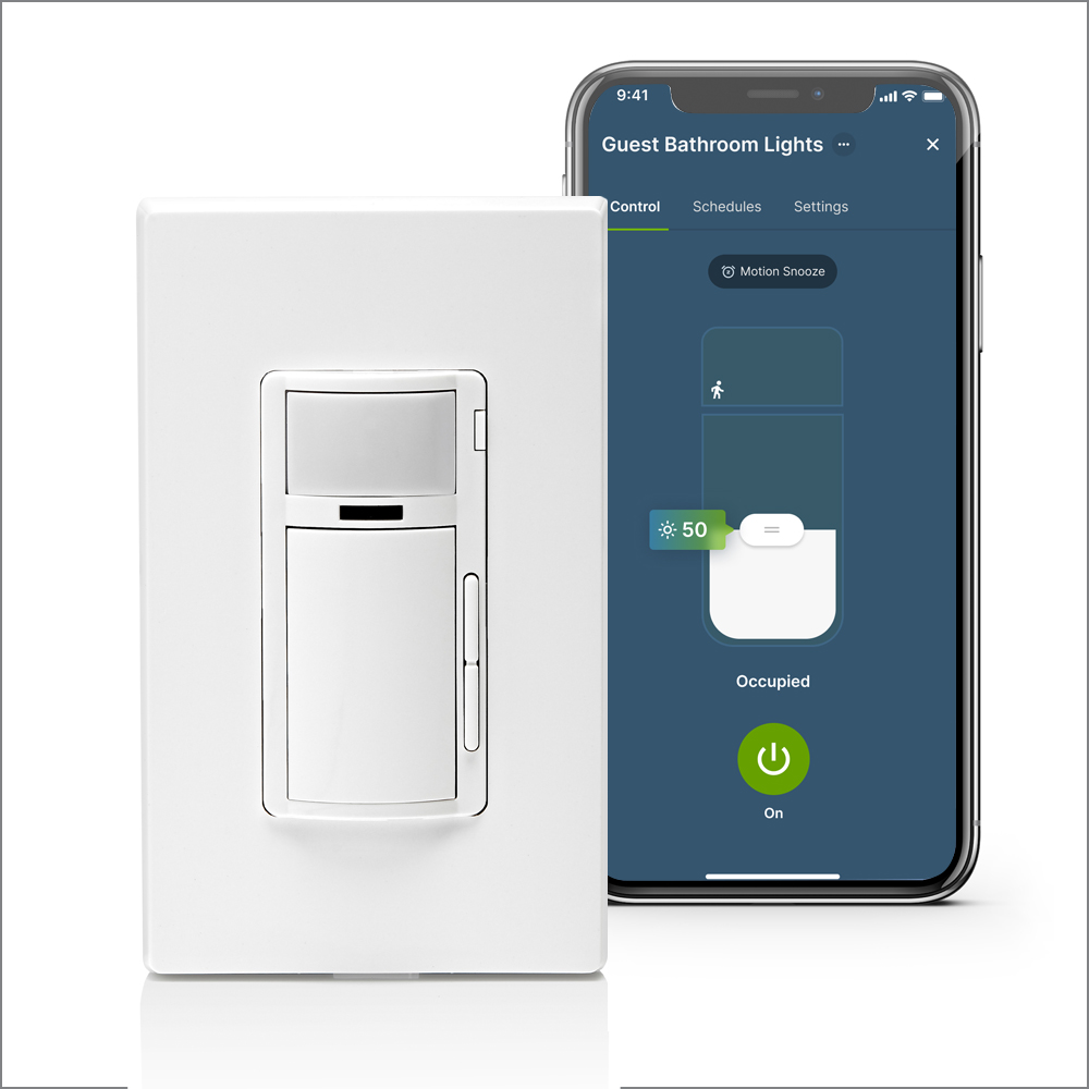 Product image for Decora Smart Motion Sensing Dimmer Switch, Wi-Fi, Neutral Wire Required