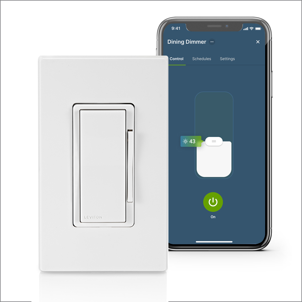 Product image for No-Neutral Decora Smart Dimmer Switch, Requires MLWSB Wi-Fi Bridge