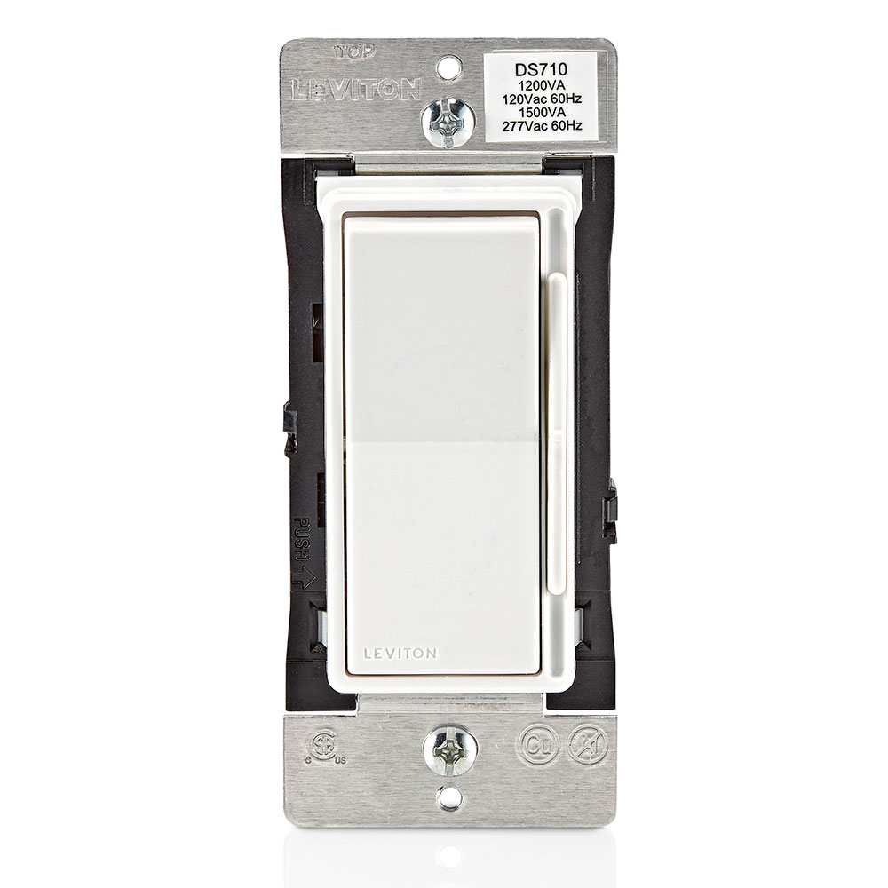 Product image for Decora Slide Dimmer Switch for 0-10V LED, Mark 7 Fluorescent Ballasts