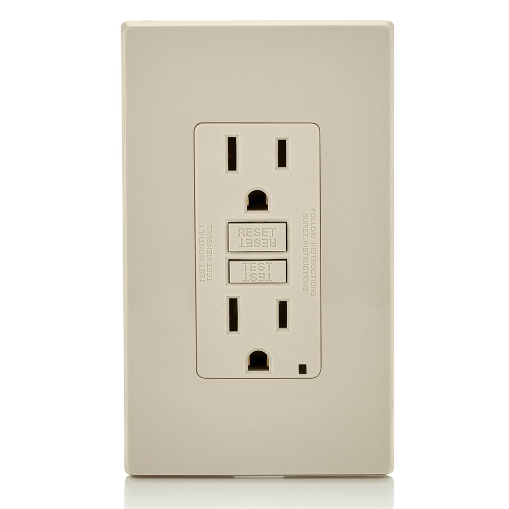 Product image for 15 Amp SmartlockPro® GFCI Receptacle/Outlet