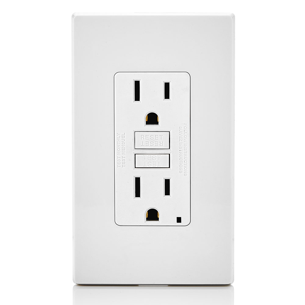 Product image for 15 Amp SmartlockPro® GFCI Receptacle/Outlet