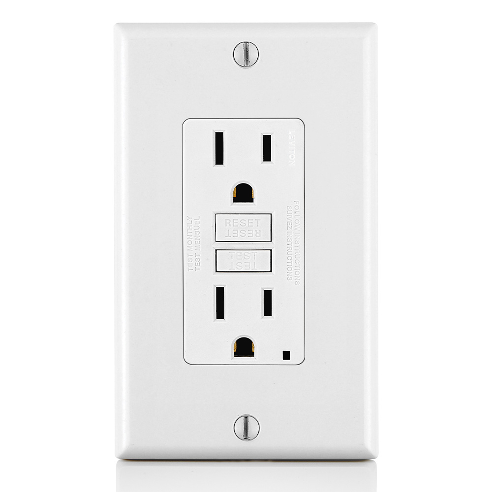 Product image for 15 Amp SmartlockPro® GFCI Receptacle/Outlet