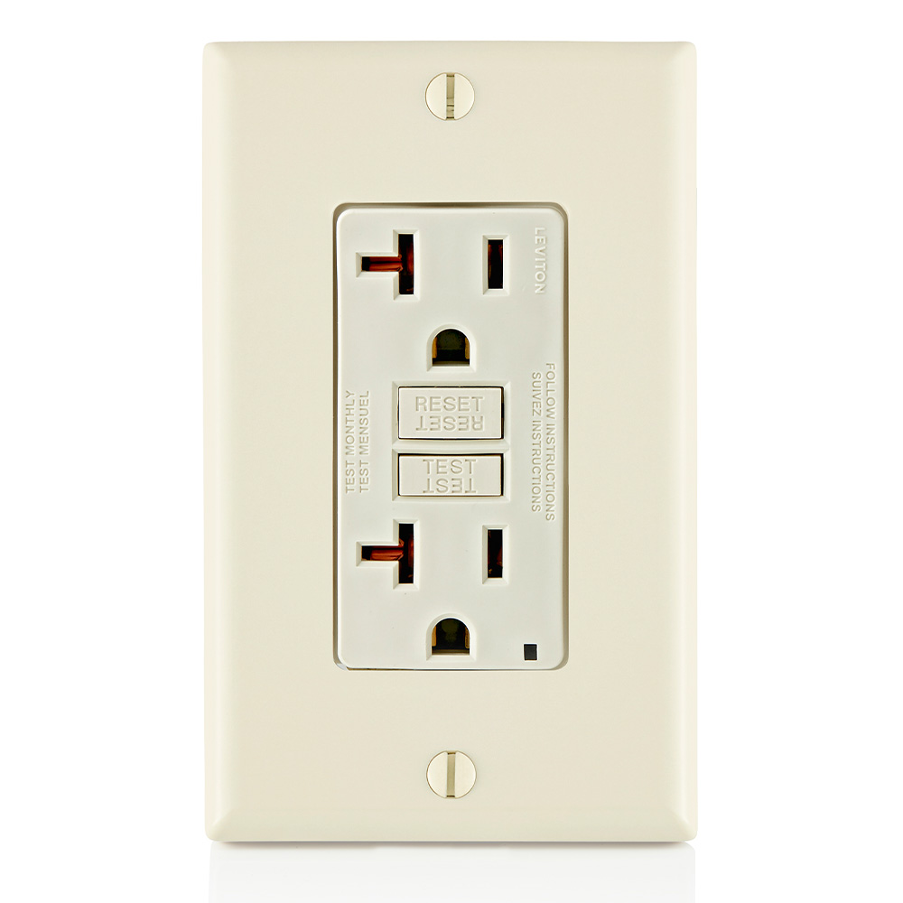 Product image for 20 Amp SmartlockPro® GFCI Receptacle/Outlet