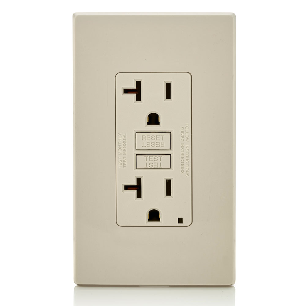 Product image for 20 Amp SmartlockPro® GFCI Receptacle/Outlet