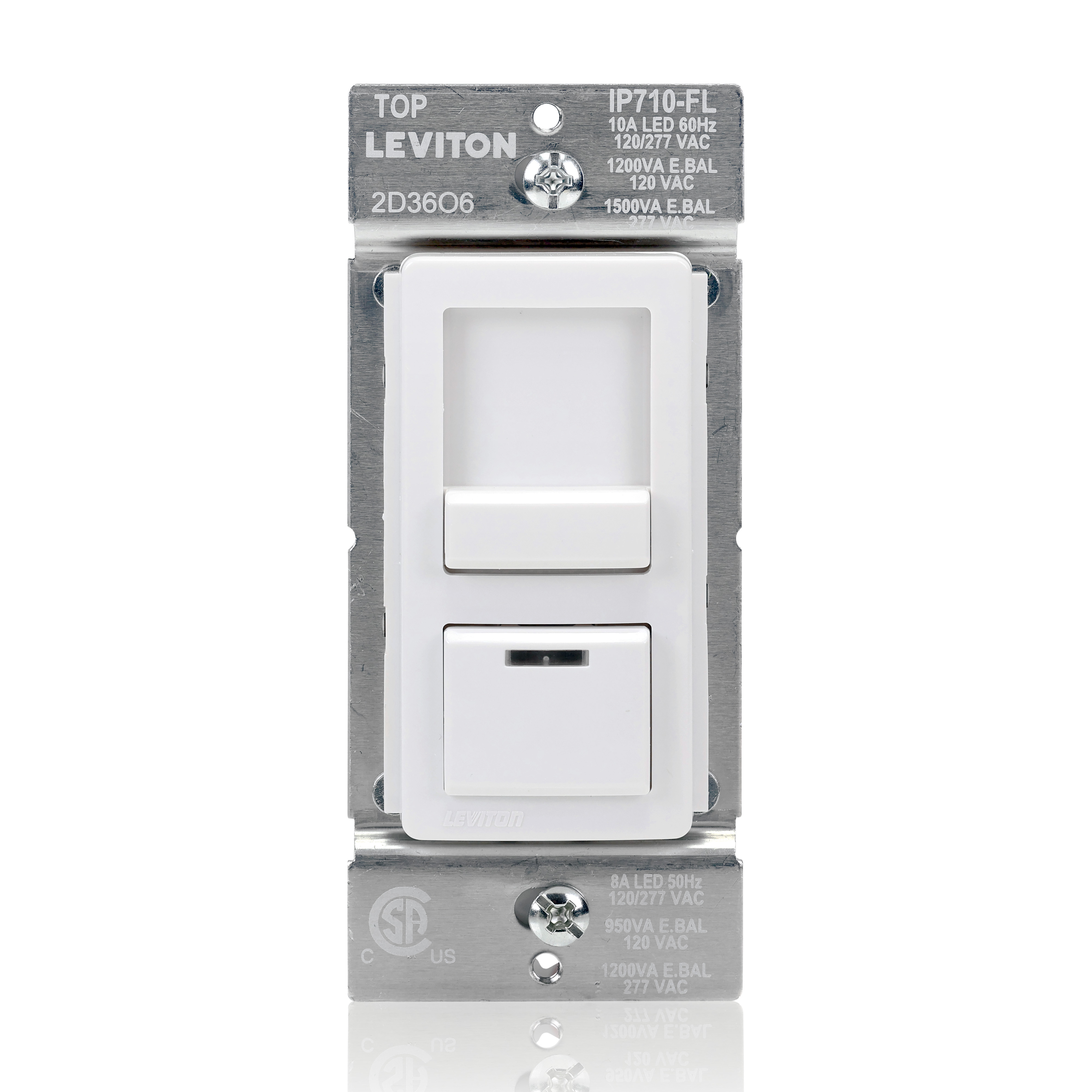 Product image for IllumaTech Lighted Dimmer Switch for 0-10V LED, Mark 7 Fluorescent Ballasts