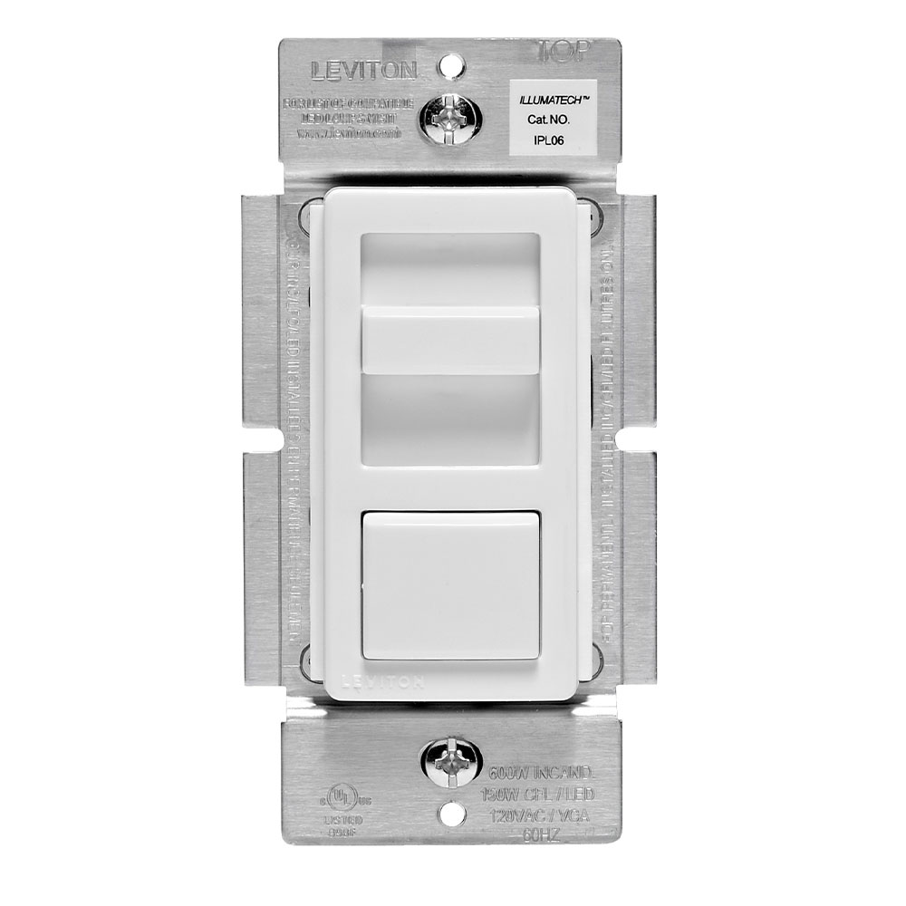 Product image for IllumaTech Dimmer Switch for Dimmable LED, Halogen and Incandescent Bulbs