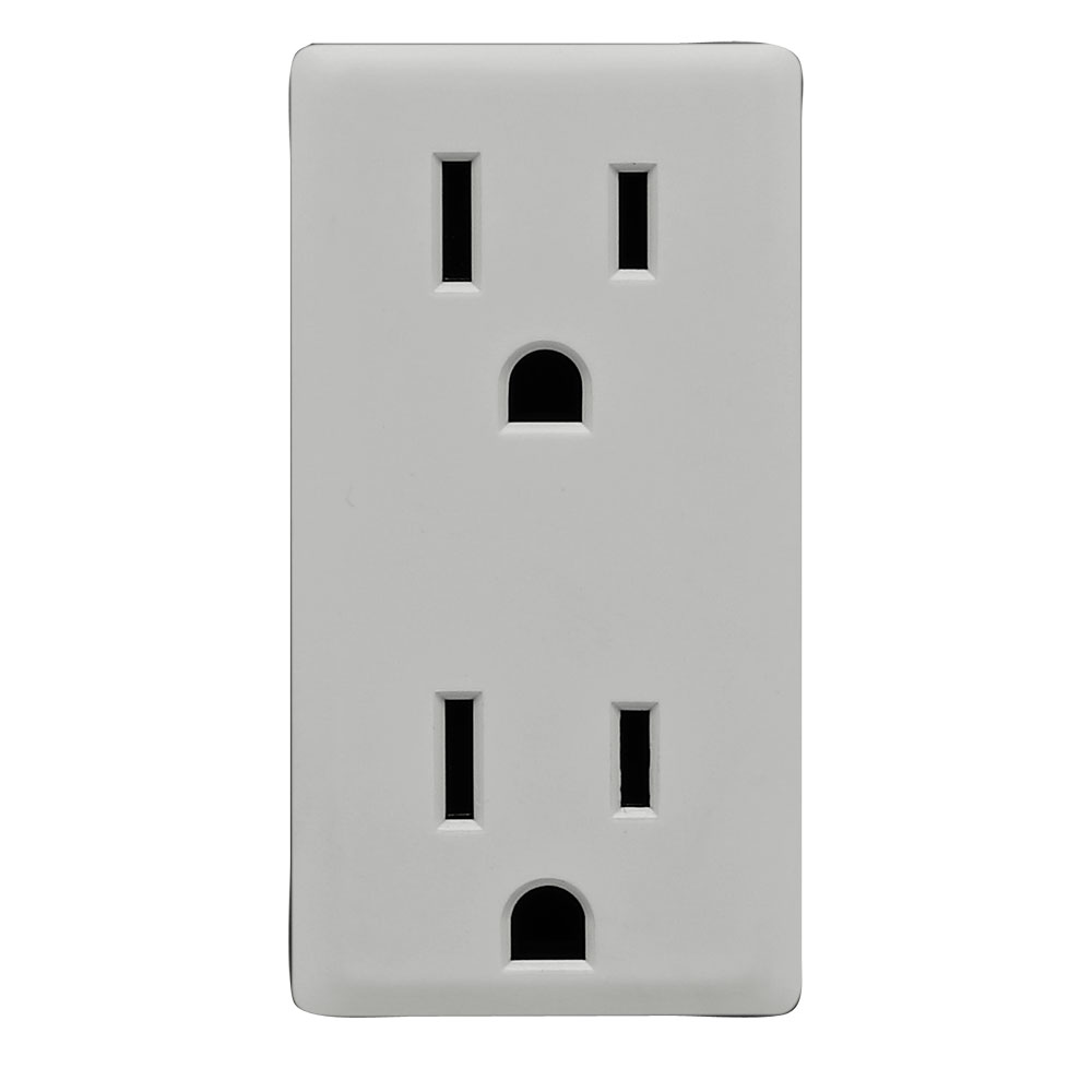 Product image for RENU® 15 Amp Tamper-Resistant Outlet/Receptacle Color Change Faceplate, Pebble Grey