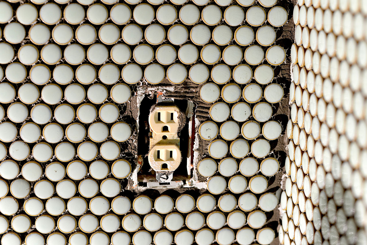 Discolored Outlet in Wall