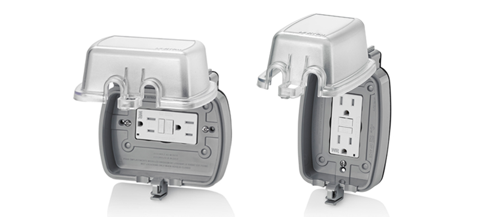 Photo of Leviton electrical outlet weatherproof covers