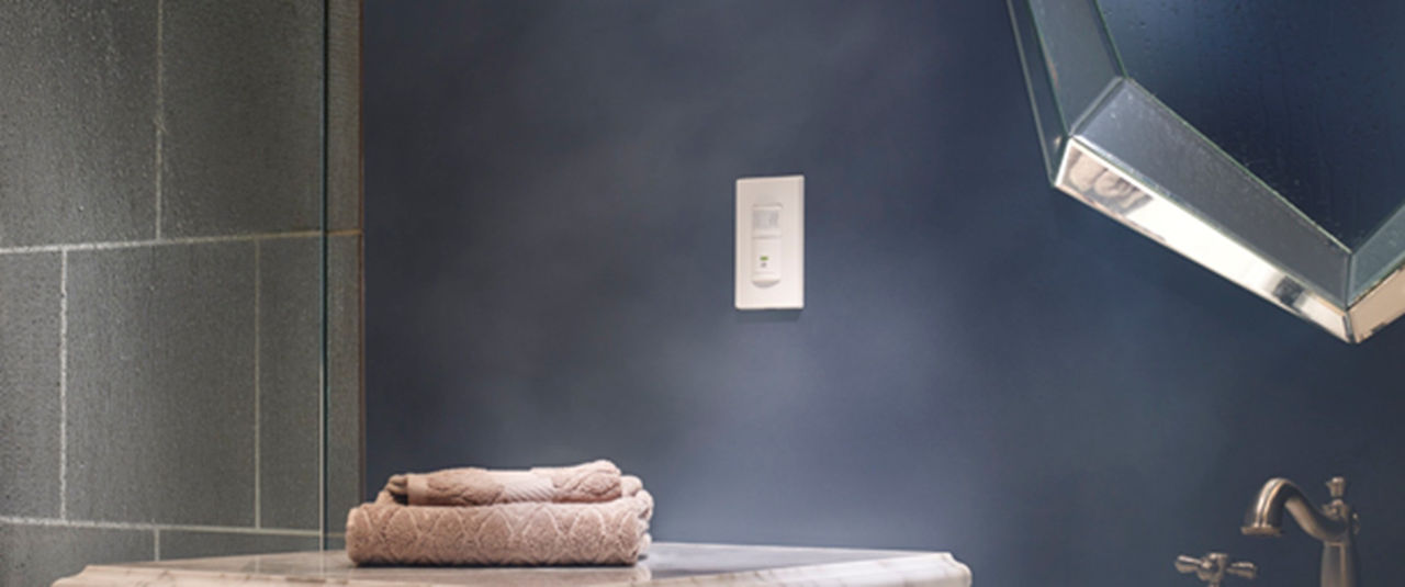 Leviton Humidity Sensor and Fan Control in Bathroom