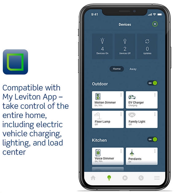 My Leviton App on Phone