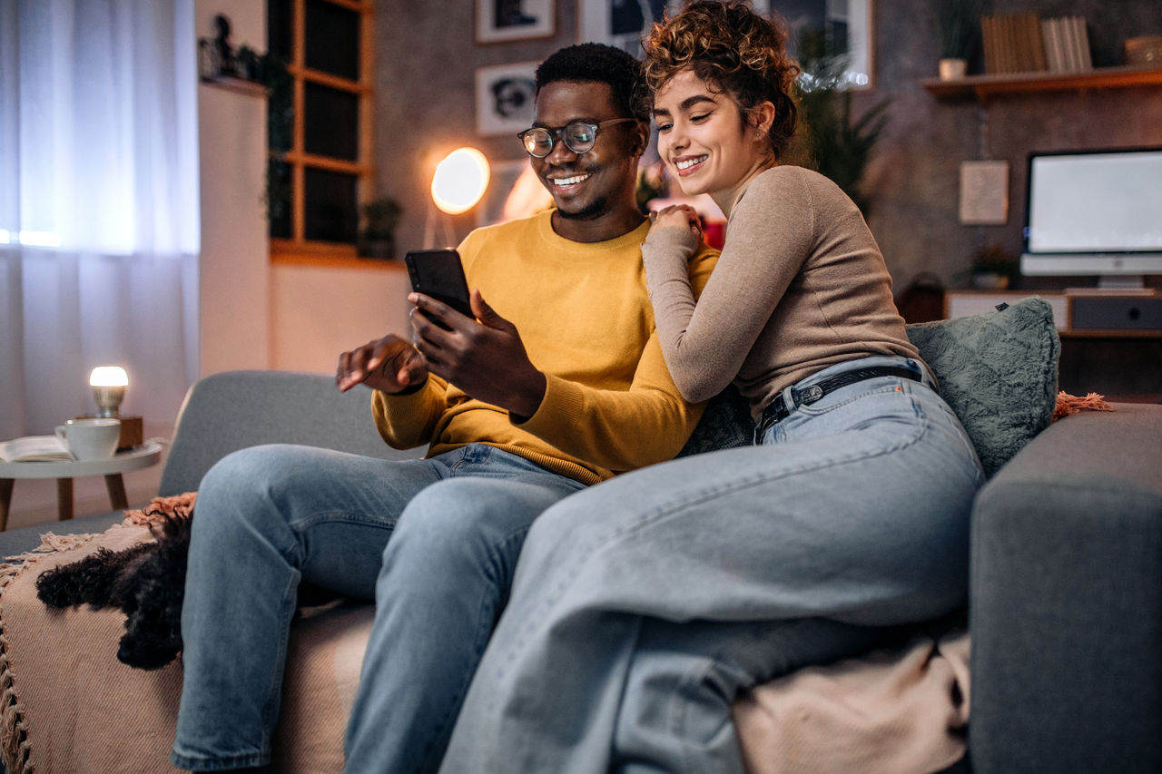 two people taking a selfie