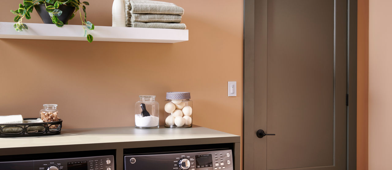 Laundry Room with light switch