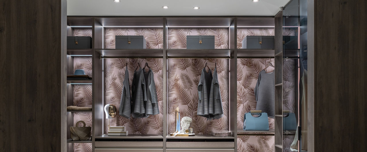 Wardrobe in the bedroom of modern simple decoration home